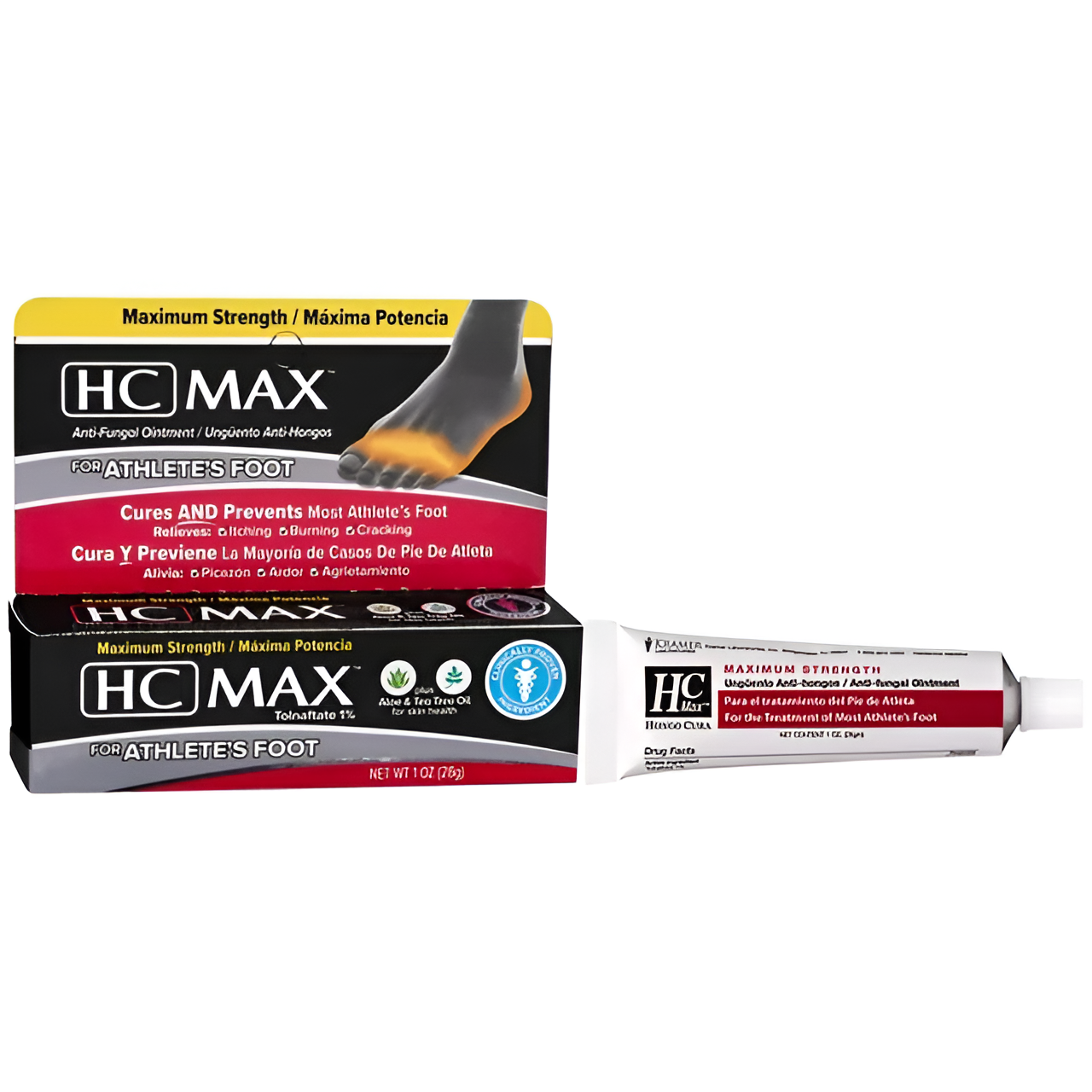 HC MAX Pomada antimicótica - para el pie de atleta 28gr