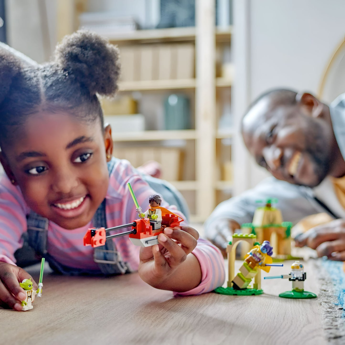 LEGO Star Wars 75358 Templo Jedi Tenoo Juguete de construcción con figuras de Kai Brightstar y Yoda, set inicial de juguetes de Star Wars + 4 años