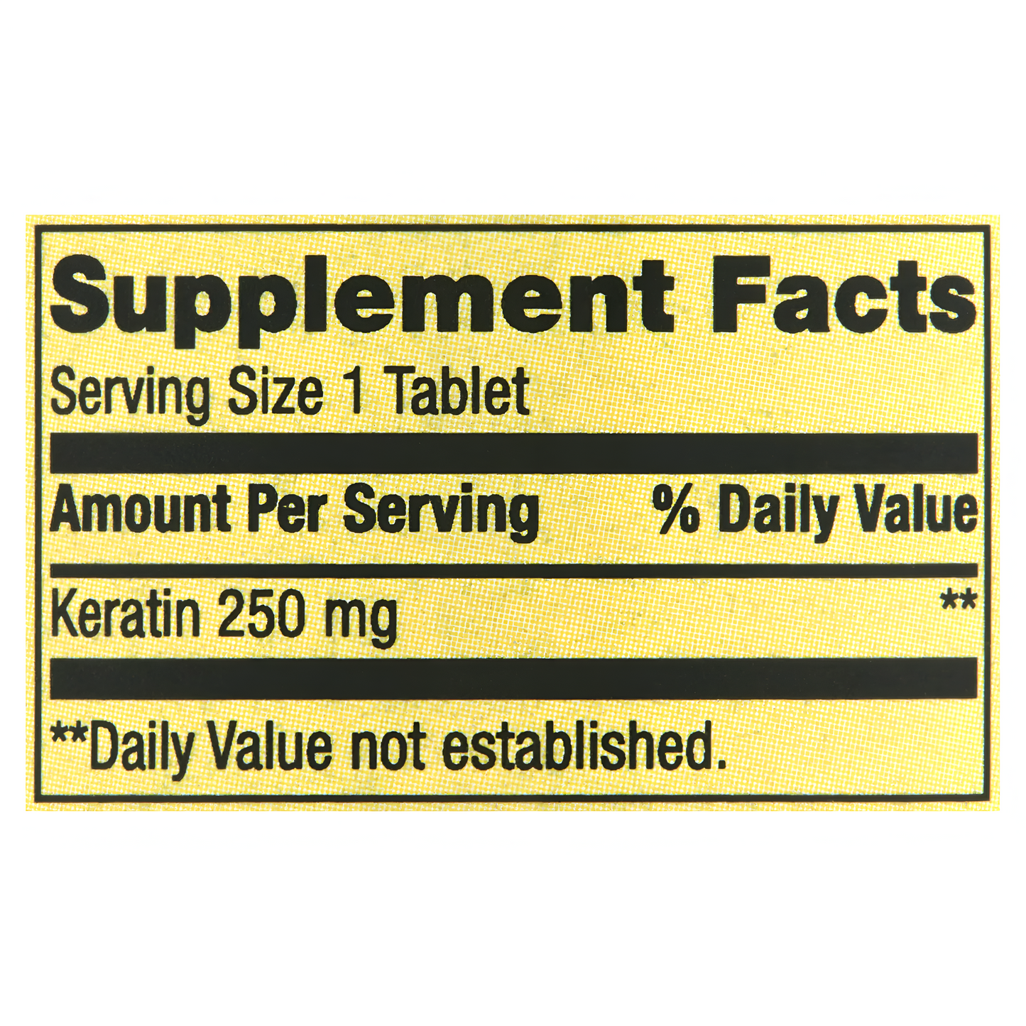 KERATIN SPRING VALLEY 250 MG , 60 tabletas