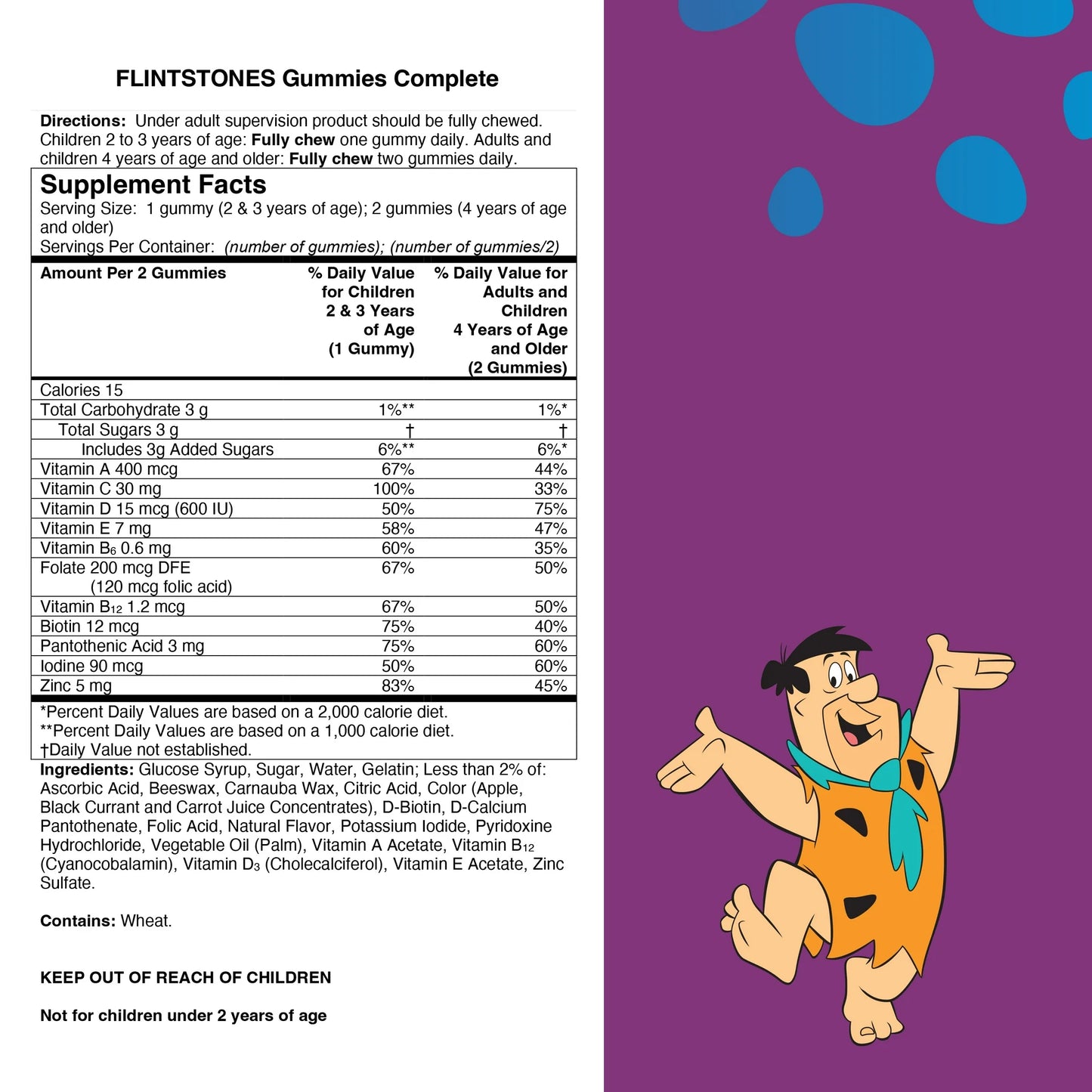 Flintstones en Gomitas Vitaminas Para Niños - Bayer - 180 Unidades