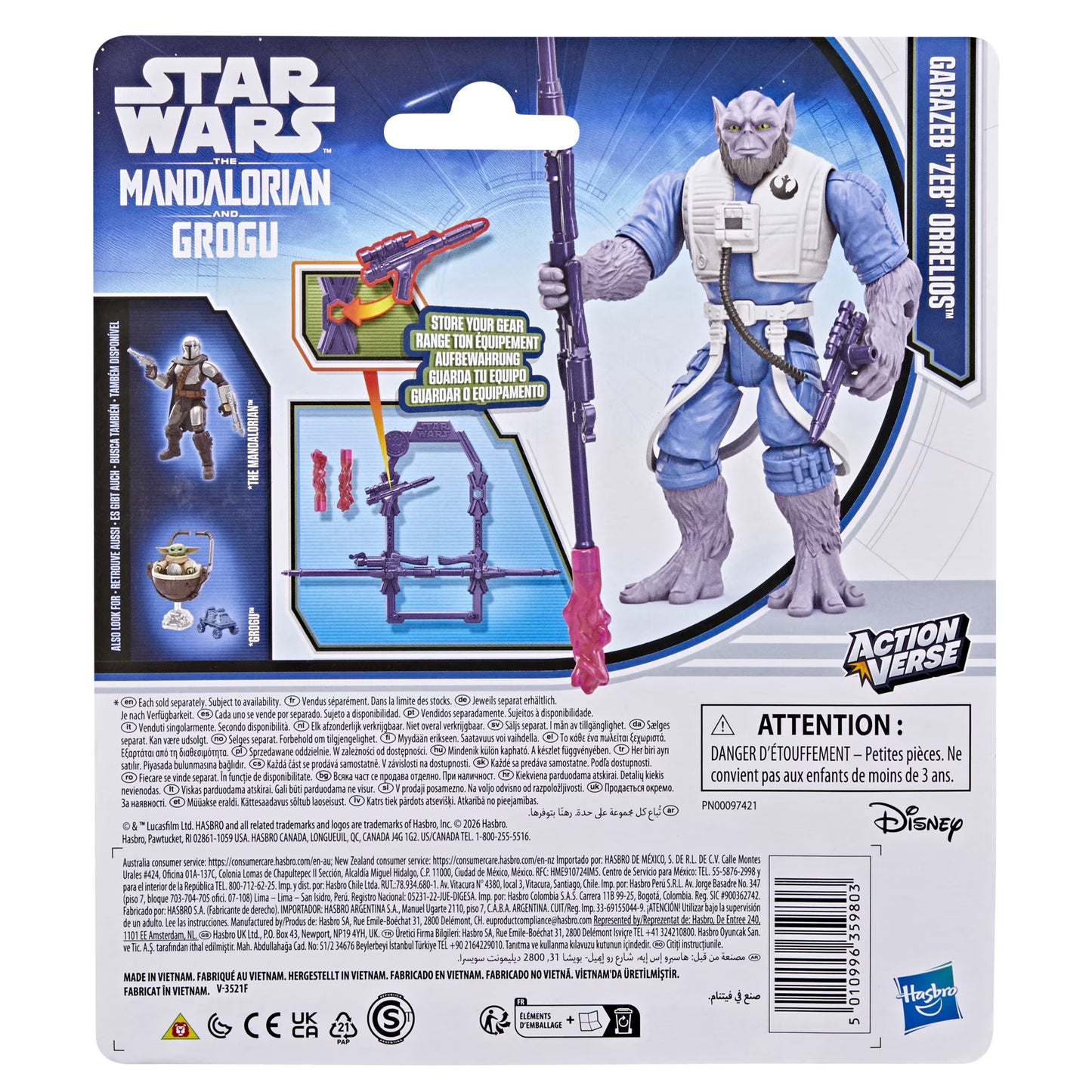 Star Wars ActionVerse Zeb juguete Orrelios Figura de Acción y Accesorios