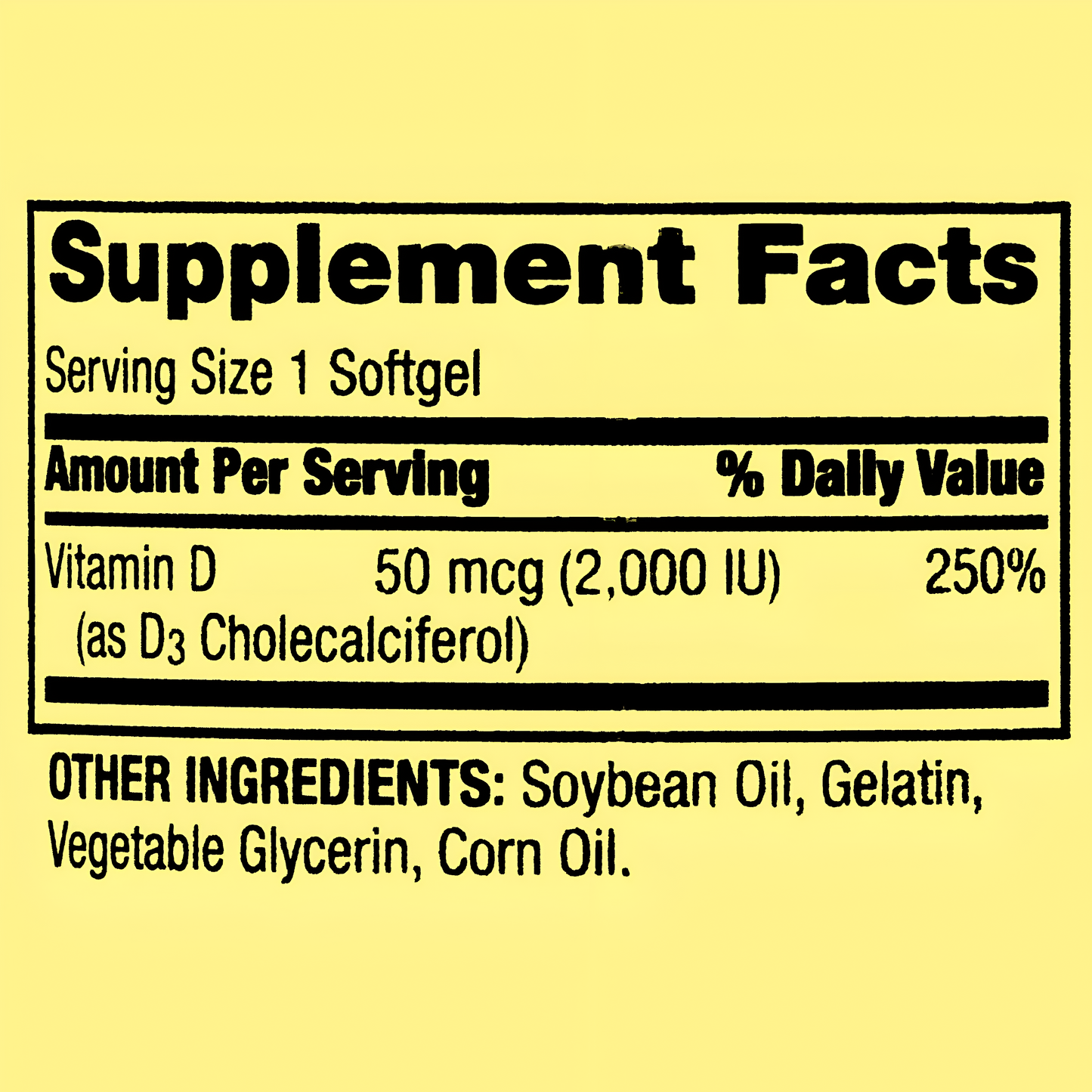 VITAMINA D3 2000IU SPRING VALLEY , CAPSULAS