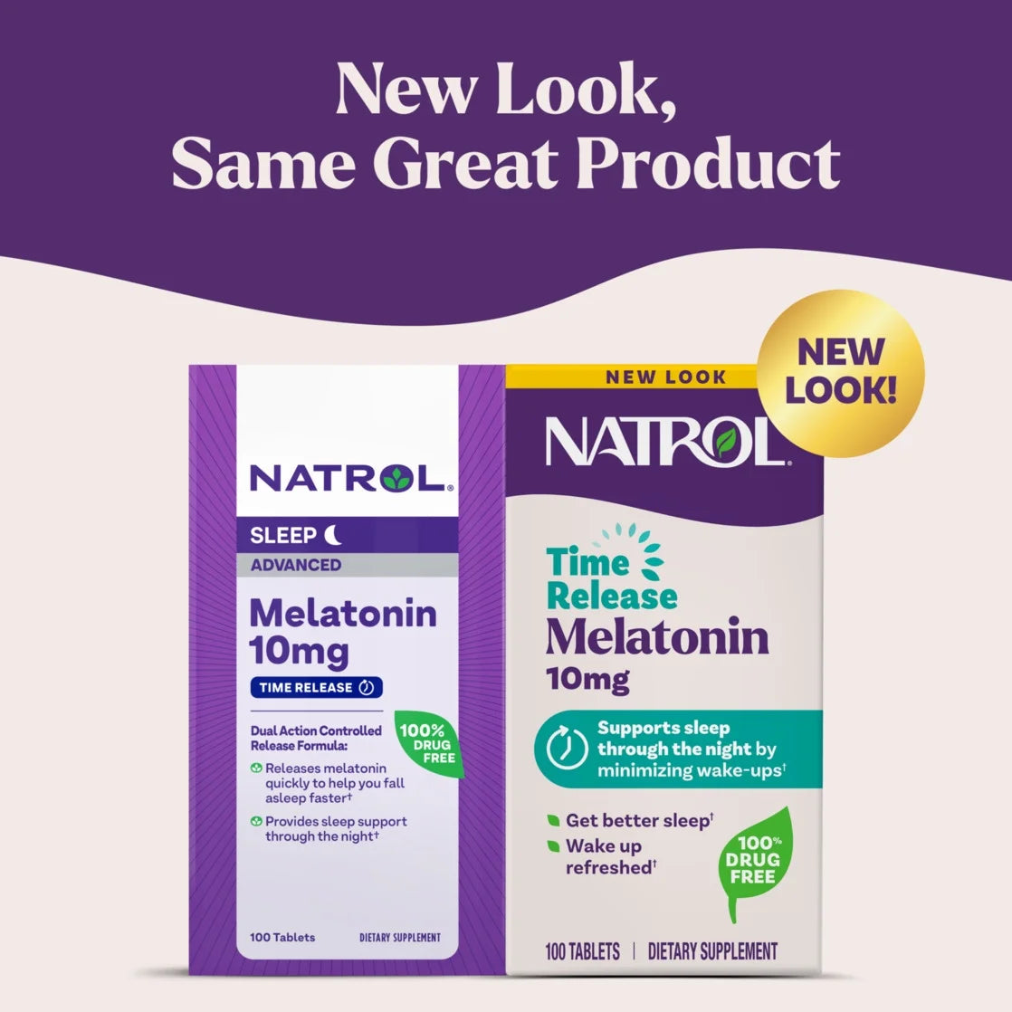MELATONINA NATROL 10MG. ADVANCED SLEEP- TIME RELEASE en TABLETAS
