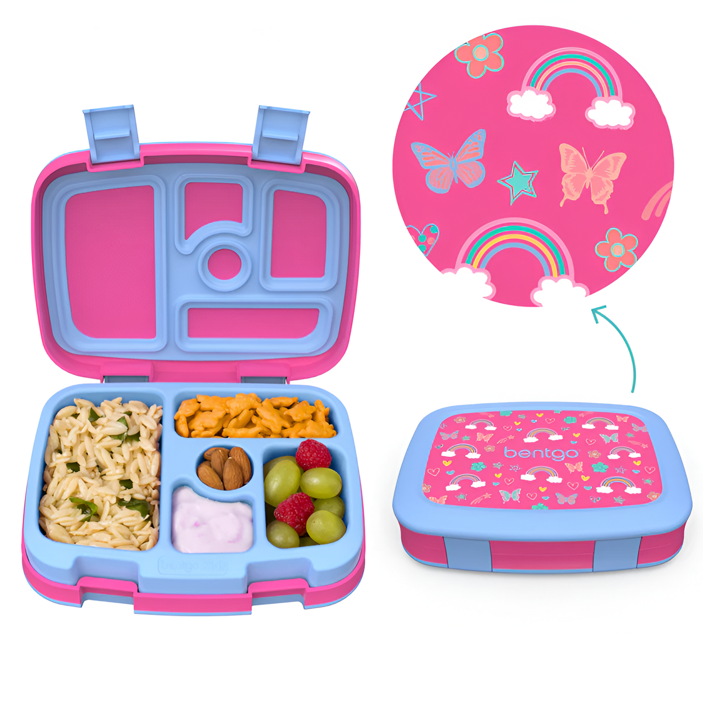 LONCHERA PARA NIÑOS BENTGO CON DISEÑO - 5 COMPARTIMIENTOS
