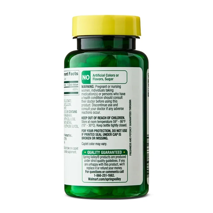 ZINC 50MG - SPRING VALLEY - 200 TABLETAS
