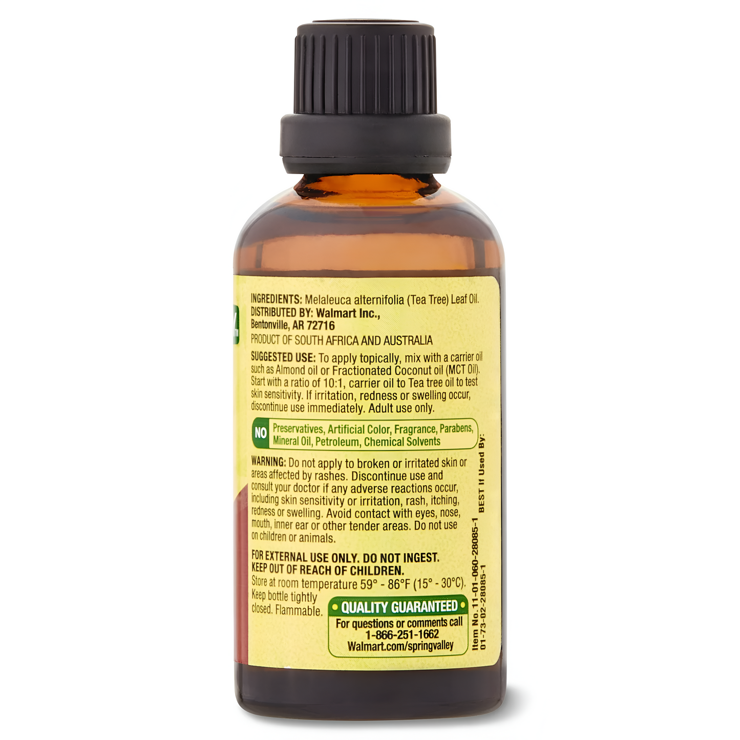 Spring Valley, aceite de árbol de té 100 % puro, 60ml