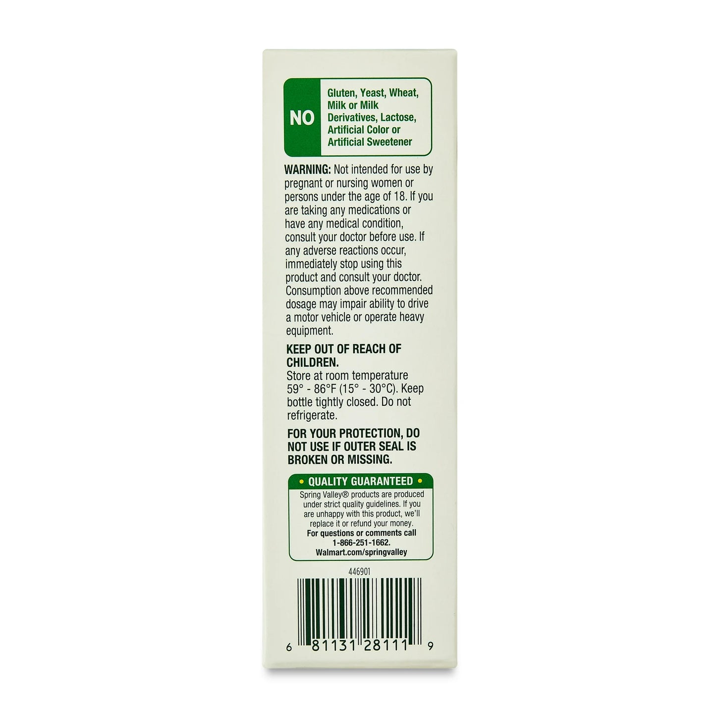 Spring Valley Melatonina líquida 10 mg, 59ml
