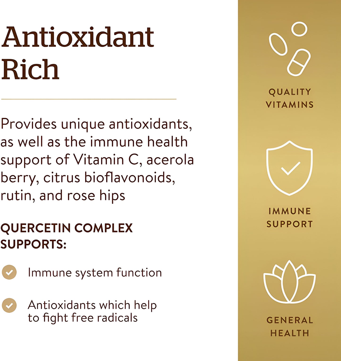 Solgar – Quercetin Complex con Ester-C Plus, 50 Cápsulas