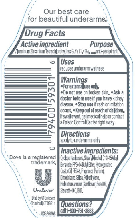 Dove advanced care invisible+ antitranspirante 74g