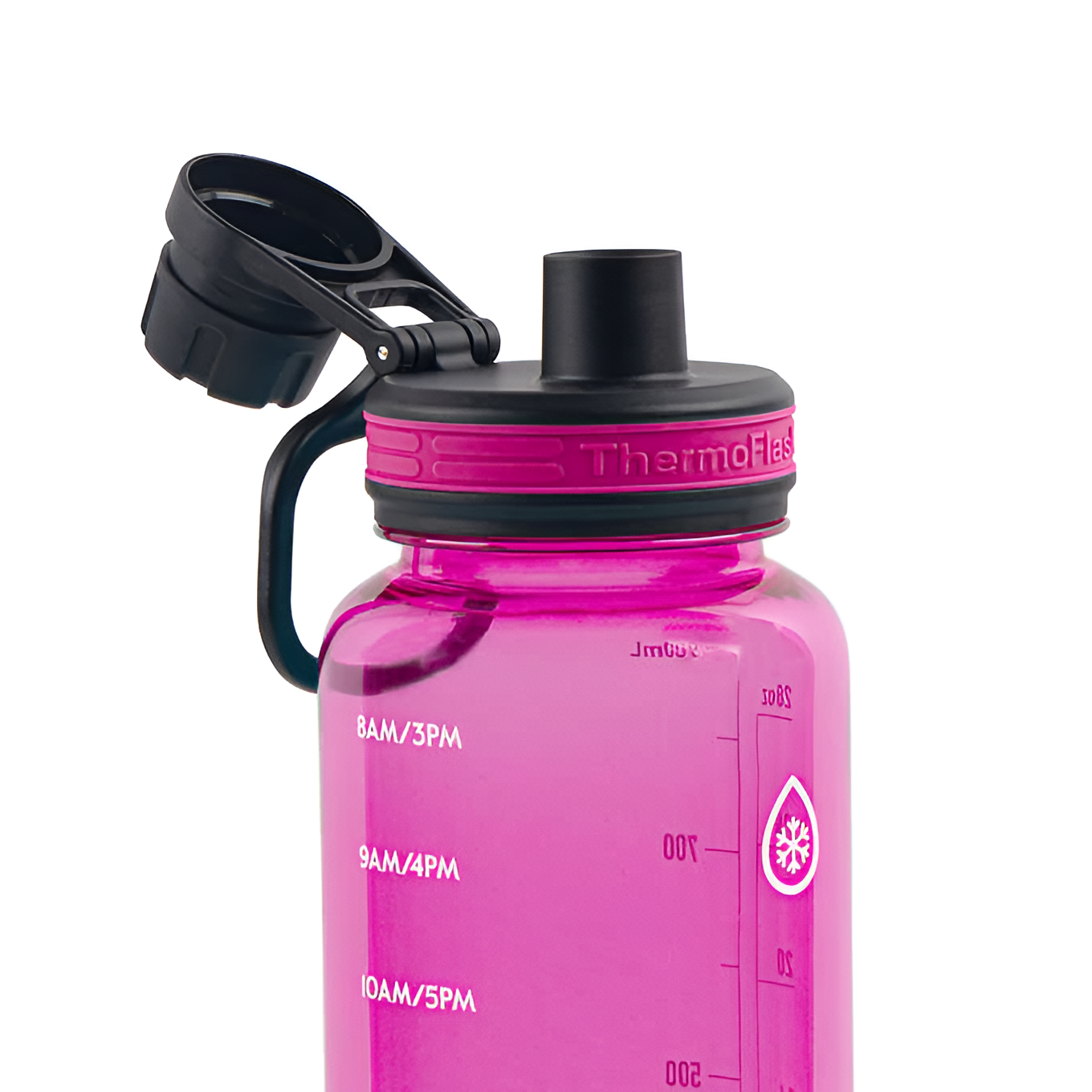 Botella de agua motivacional ThermoFlask de 32 oz 95mL