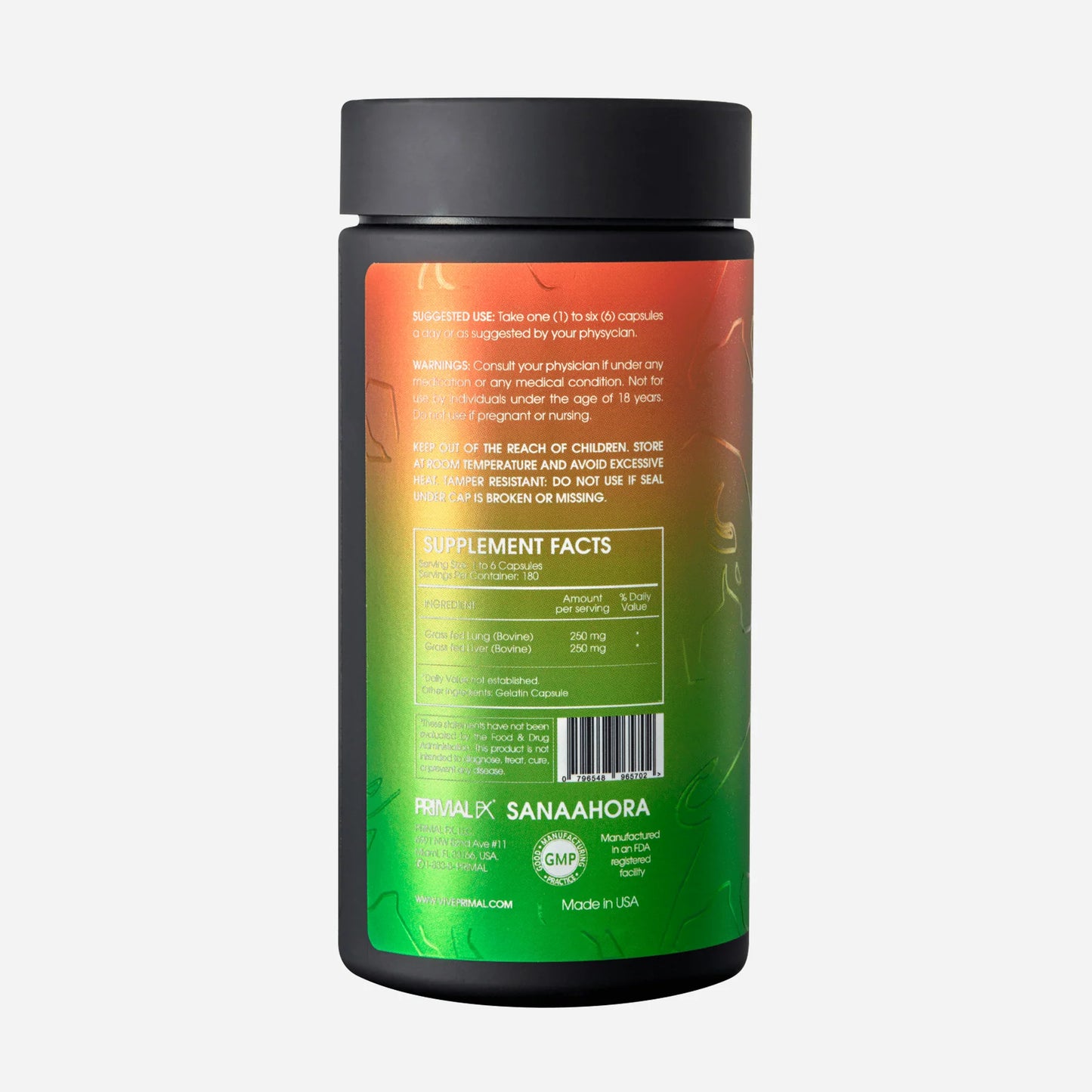 Primal fx - LUNG 180 cápsulas