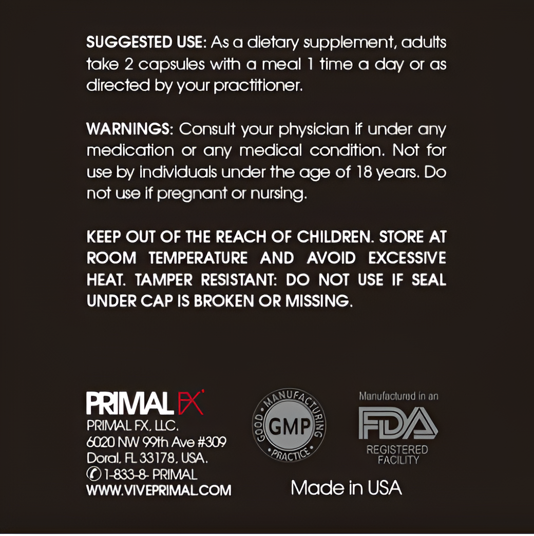 Innerx aumenta el crecimiento del Cabello , 60 Capsulas - PrimalFX