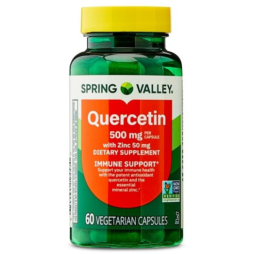 Quercetin 500mg , 60 capsulas vegetarianas - Spring Valley
