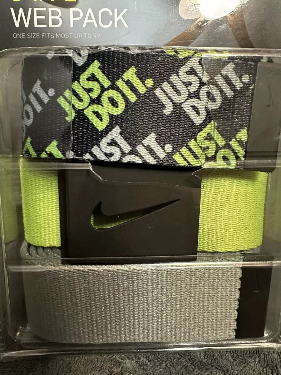 Pack de 3 cinturones para hombre Nike