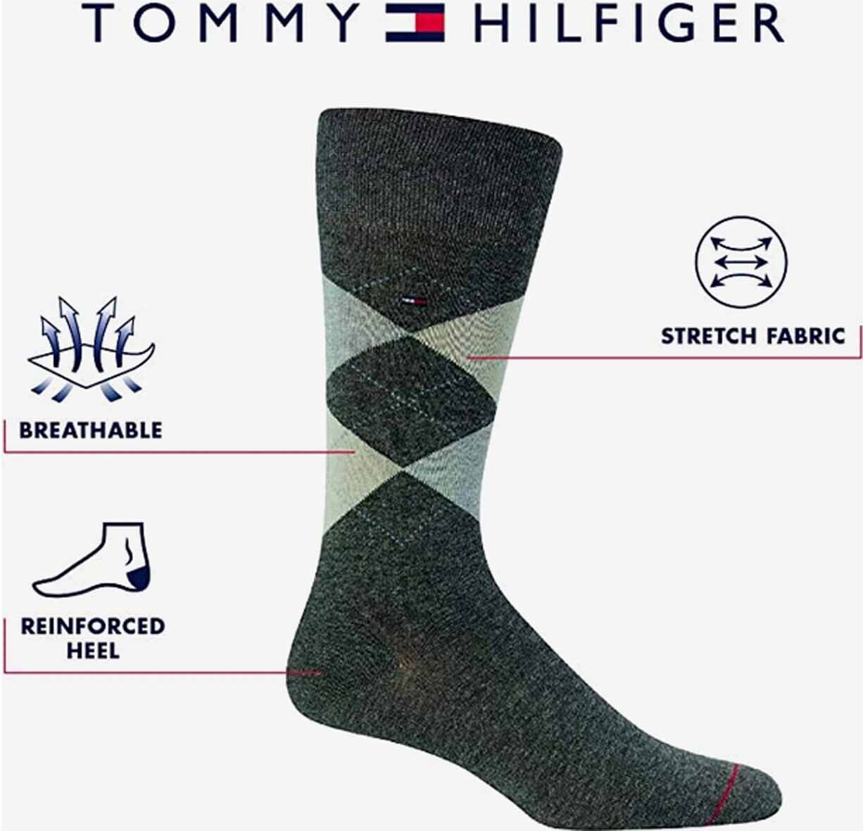 Tommy Hilfiger medias de vestir para hombre pack 4 unidades
