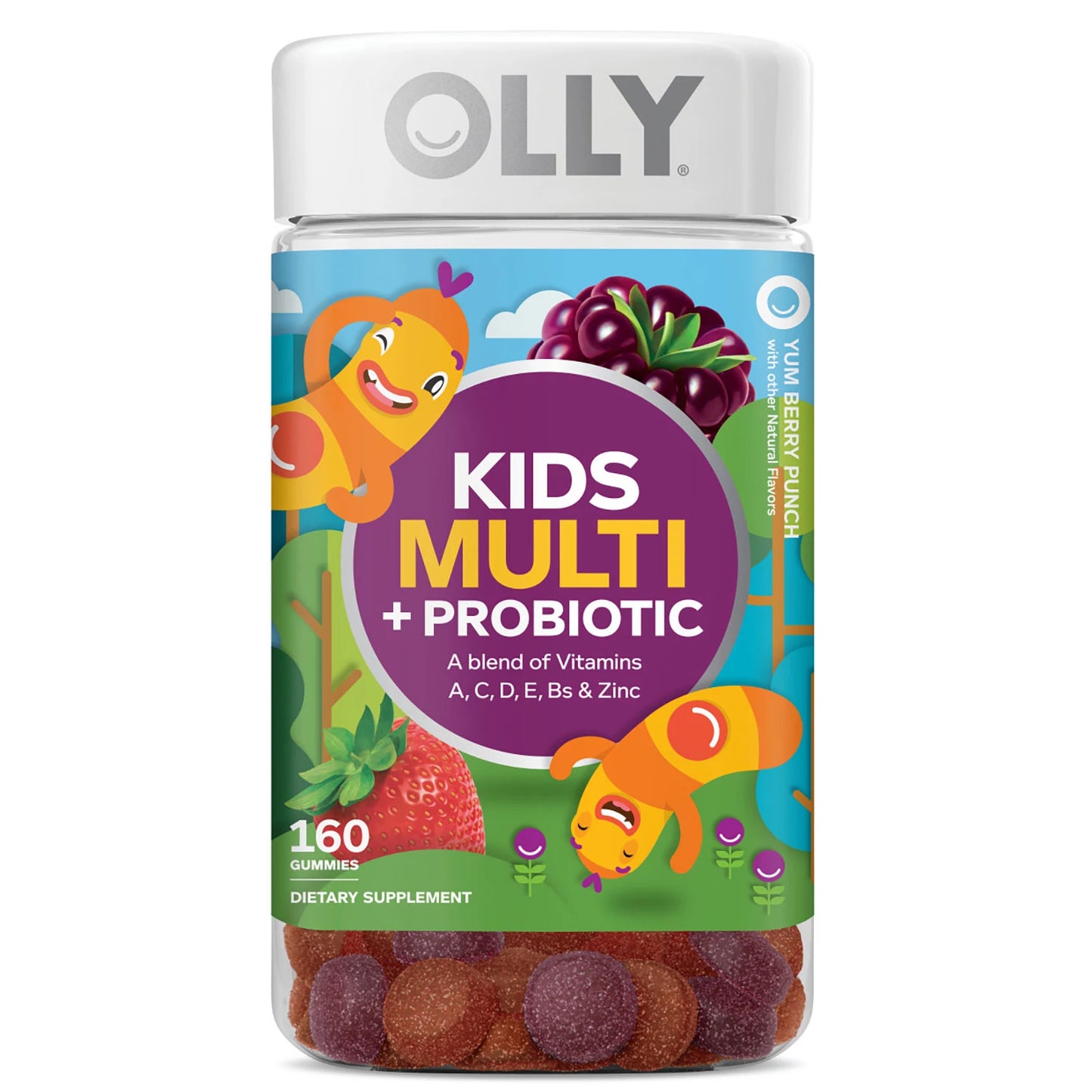 OLLY Kids Multi + Probiotic Gummies Berry Punch - Gomitas