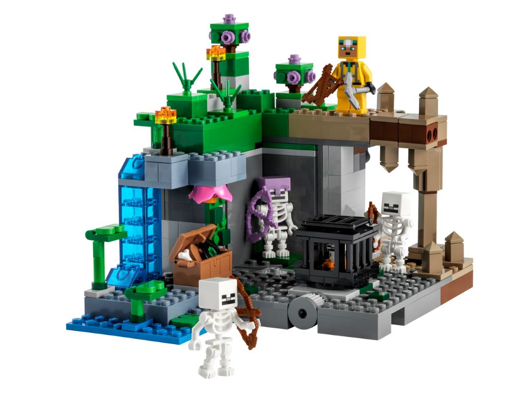 LEGO Minecraft The Skeleton Dungeon 21189 -para niños, niños y niñas a partir de 8 años a mas - 364 piezas