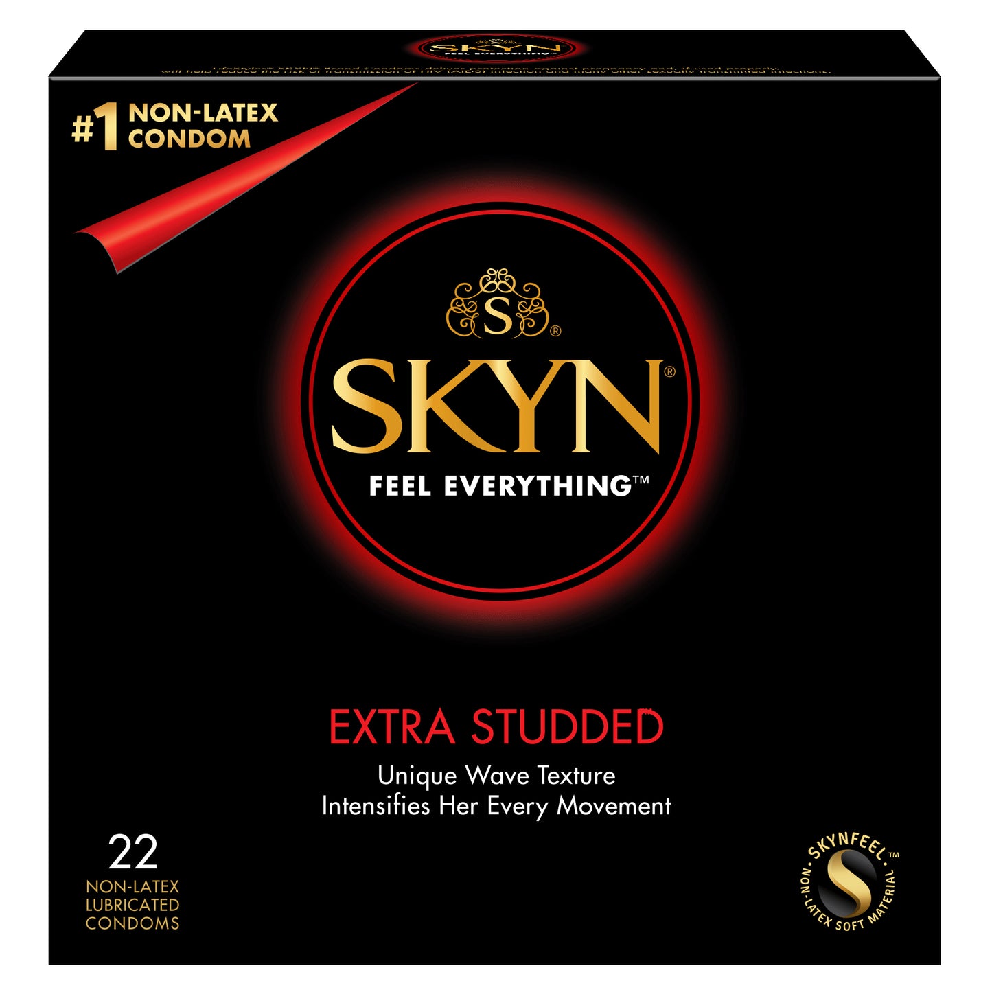 SKYN EXTRA STUDDED Preservativos ultrafinos y lubricados sin látex