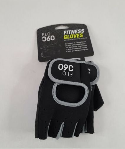 Flo 360 Fitness Guantes Negro Gris talla XL