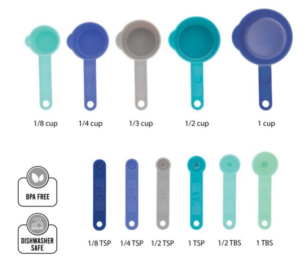 Farberware Classic - Juego de cuchillos y medidores de acero inoxidable de 23 piezas