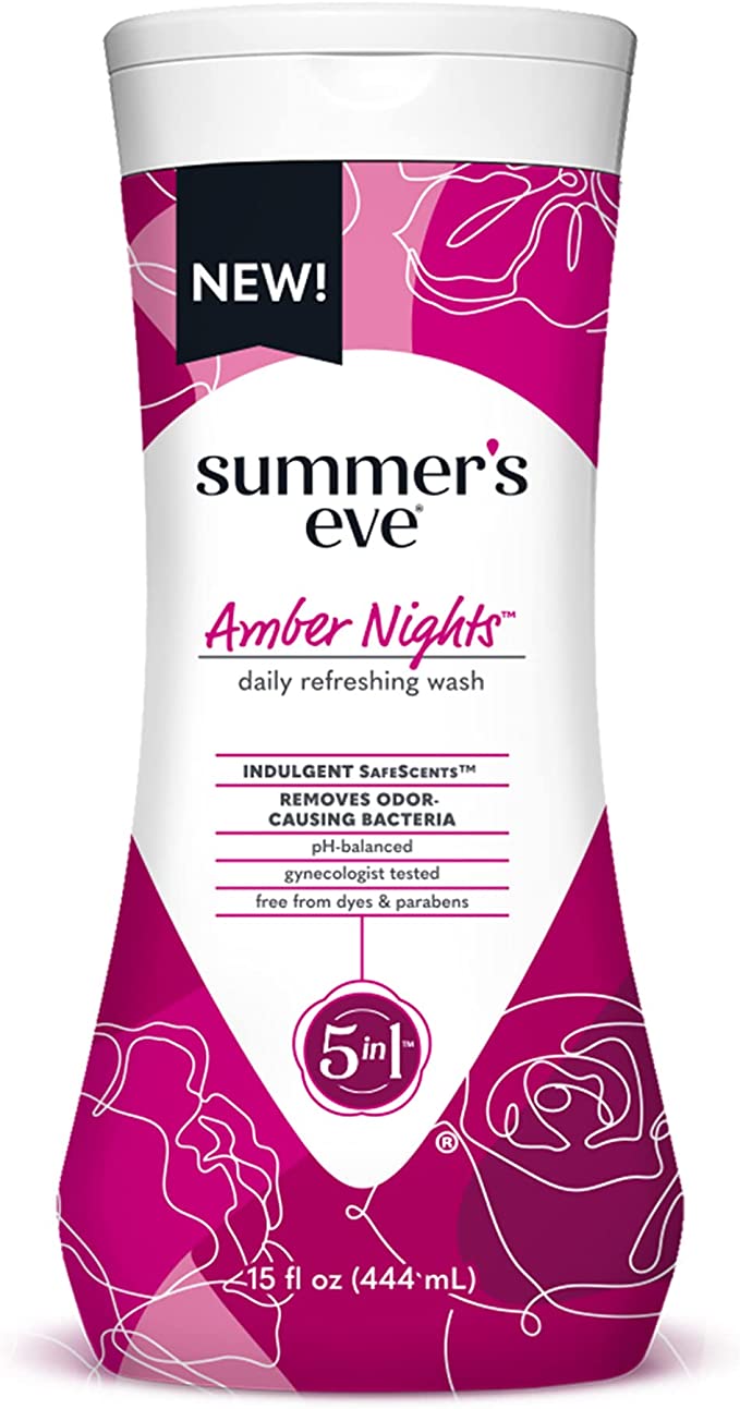 Summer's Eve Amber Nights - Lavado femenino, equilibrio de PH 444ml