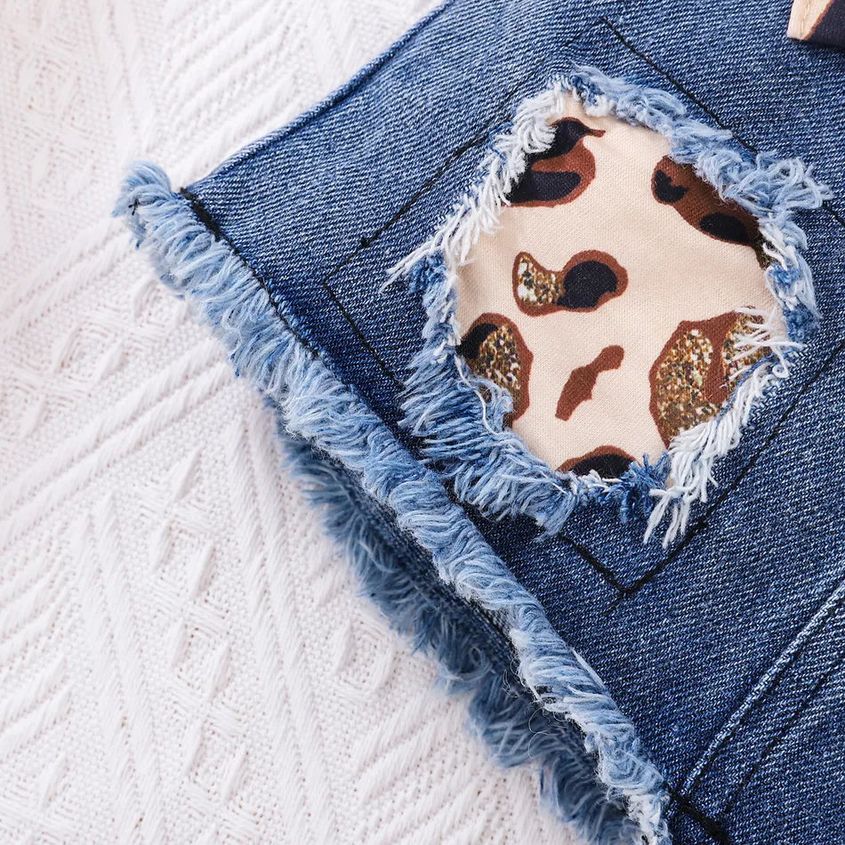 conjunto con estampado de leopardo