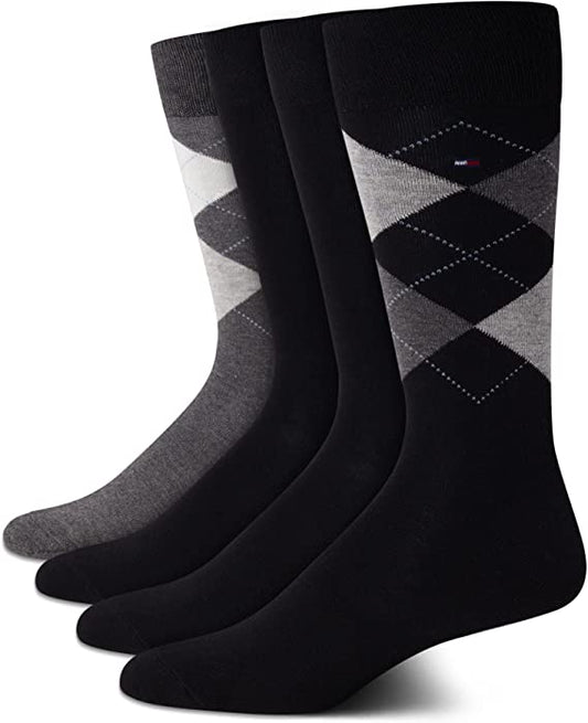 Tommy Hilfiger medias de vestir para hombre pack 4 unidades