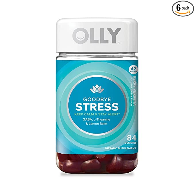 OLLY Goodbye Stress Gummy, GABA, L-teanina 84 Gummies