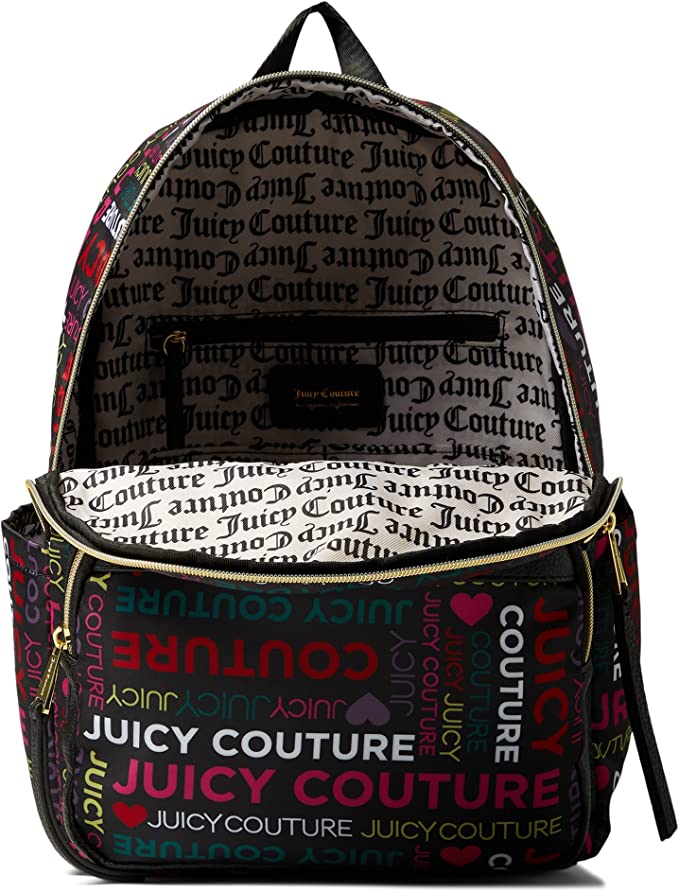 Juicy Couture Mochila Word Play, Bloque Logo Multi, Mochila Word Play