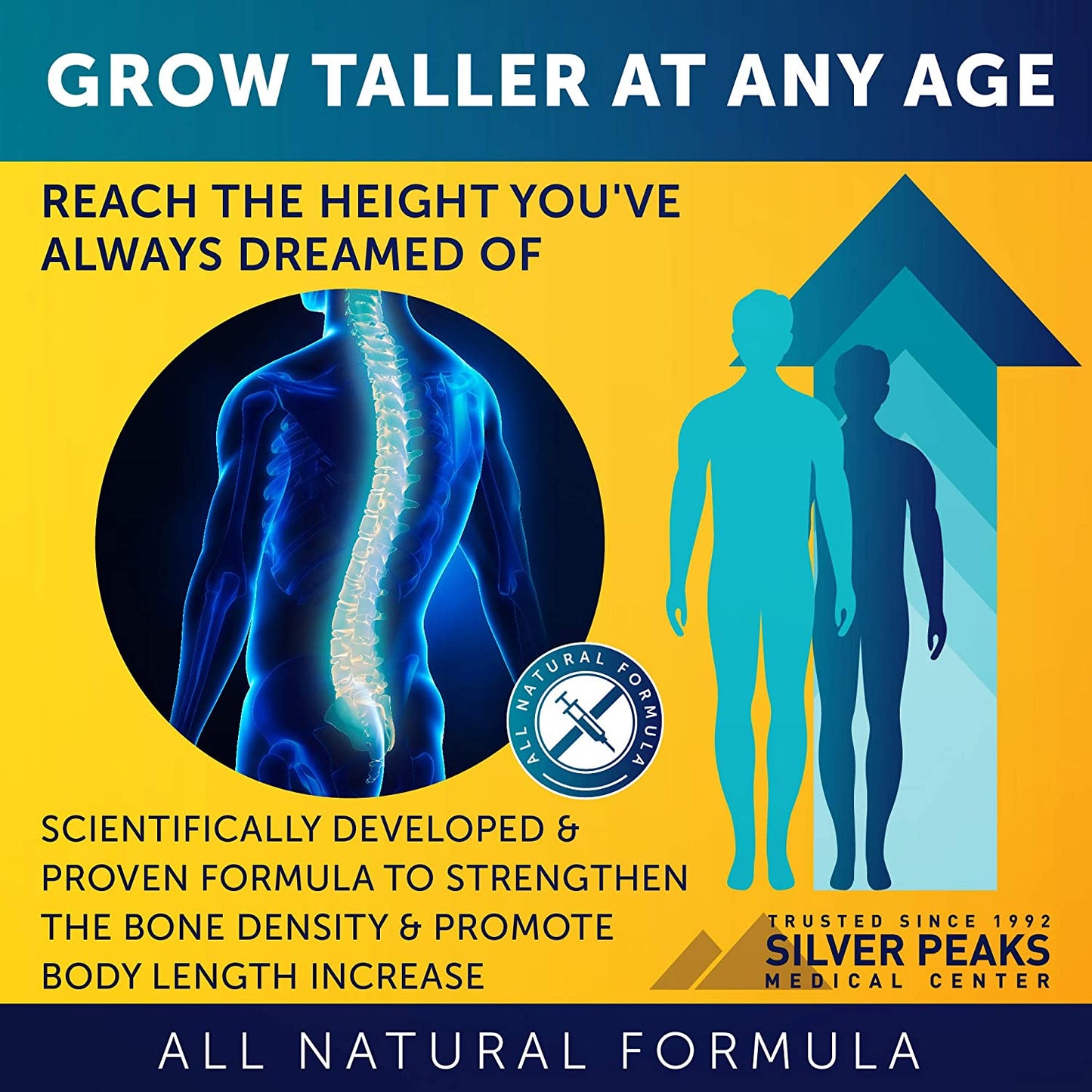 Height Growth Maximizer 60 cap- Maximizador de crecimiento de altura