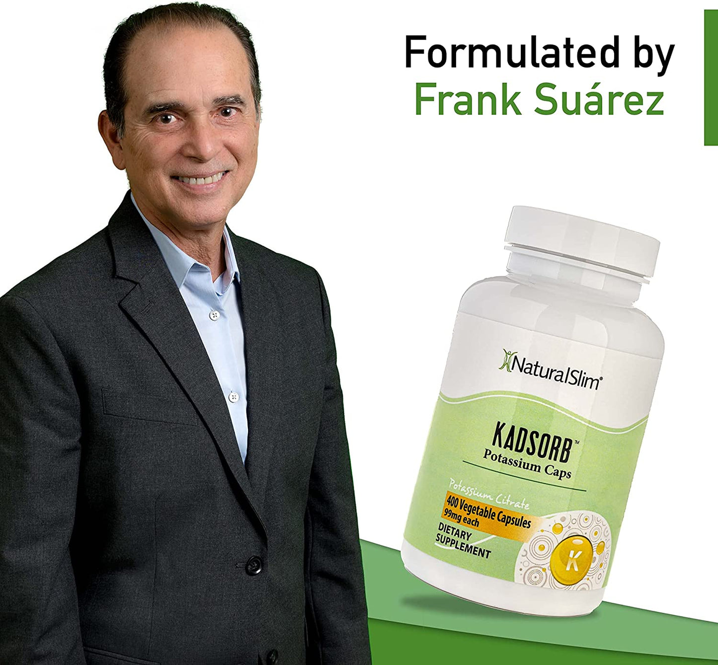 Kadsorb Natural Slim Citrato de Potasio - 400 Capsulas