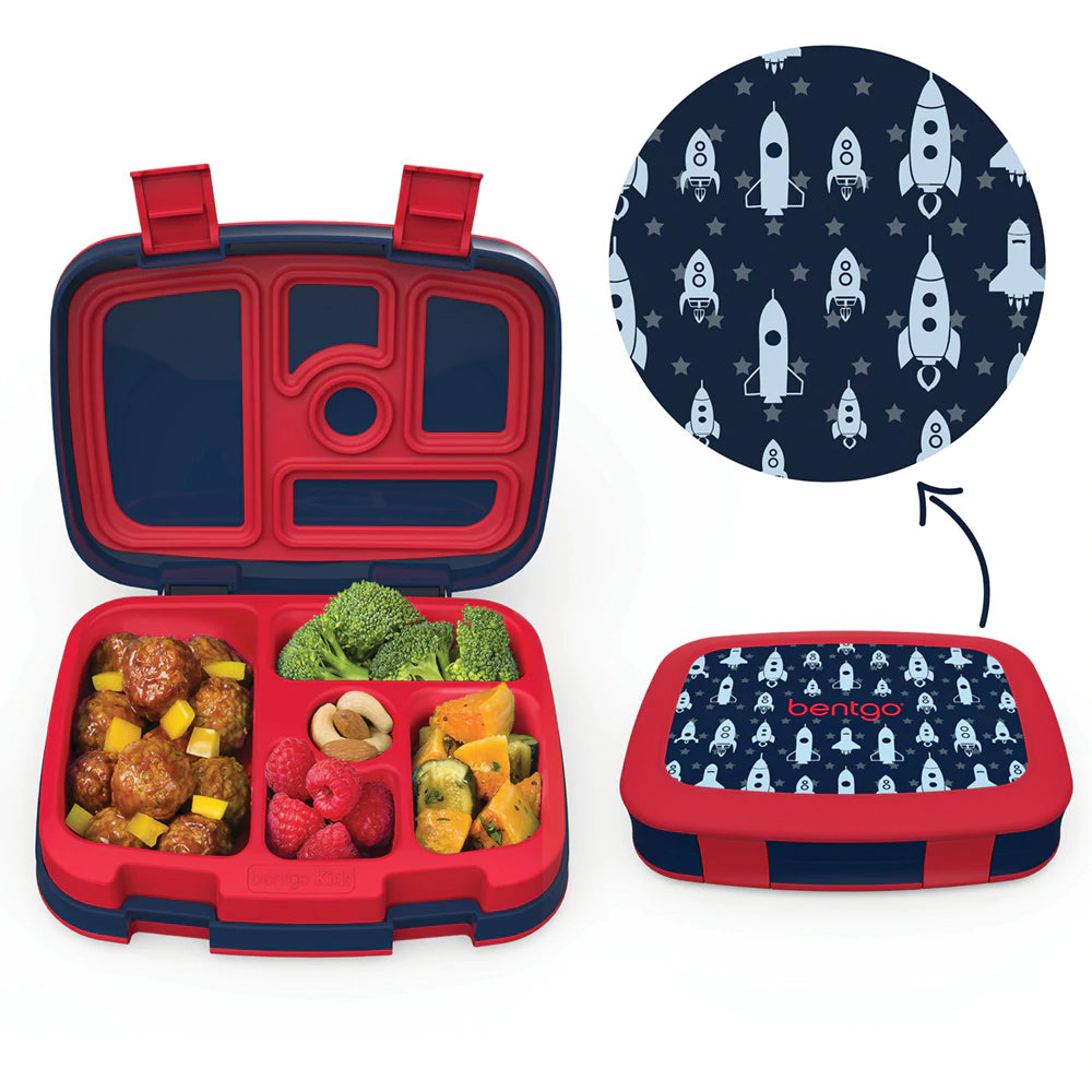 LONCHERA PARA NIÑOS BENTGO CON DISEÑO - 5 COMPARTIMIENTOS
