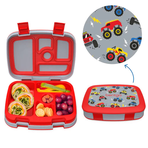 LONCHERA PARA NIÑOS BENTGO CON DISEÑO - 5 COMPARTIMIENTOS