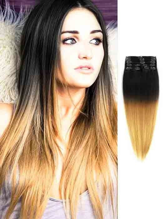EXTENSIONES DE CABELLO LACIO CALIFORNIANO NATURAL CON CLIPS 60cm