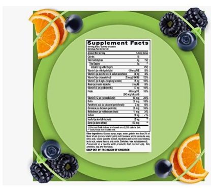 Vitafusion MultiVites - Vitaminas en gomitas 260 unidades.