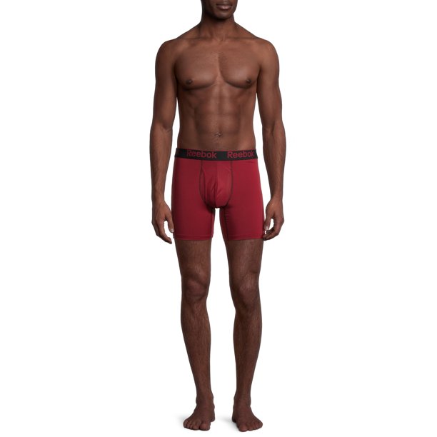 Reebok Men's Pro Series Performance Boxer Brief Underwear, 3-Pack