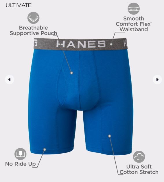 Hanes Boxer para hombre 4-pack