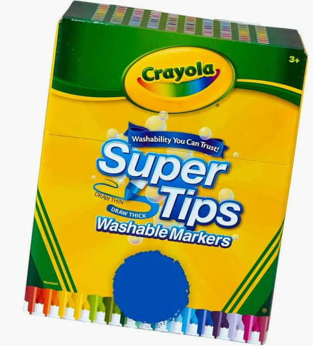 Crayola Supertips juego de 100 plumones lavables Deluxe Limited