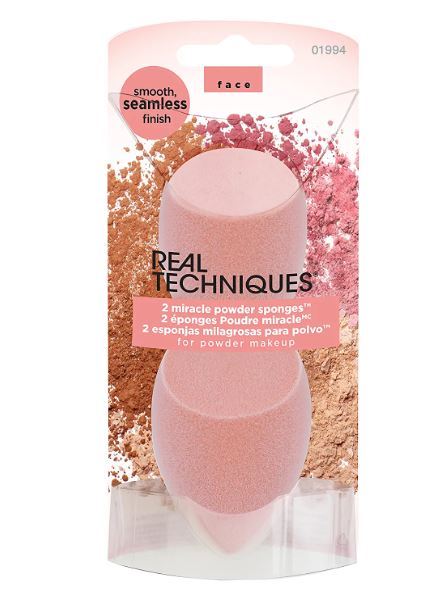 Real Techniques Esponja para maquillaje facial 01462 Miracle x 2 unidades.