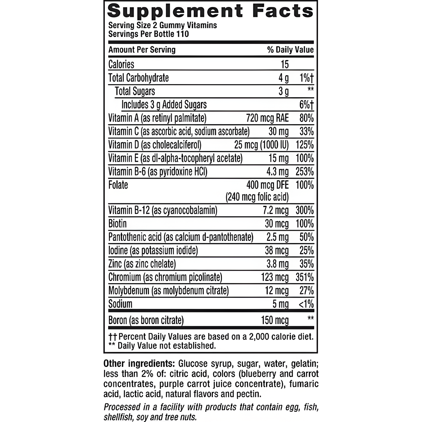 VitaFusion Men's Multivitaminico 220 gomitas