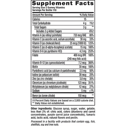 VitaFusion Men's Multivitaminico 220 gomitas