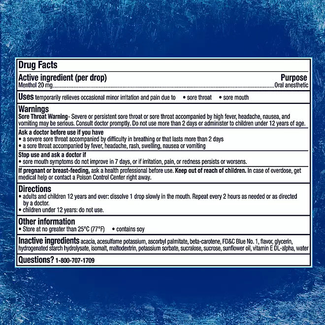 Vicks VapoCool Severe Max Strength Medicated Sore Throat Drops- 200 caramelos