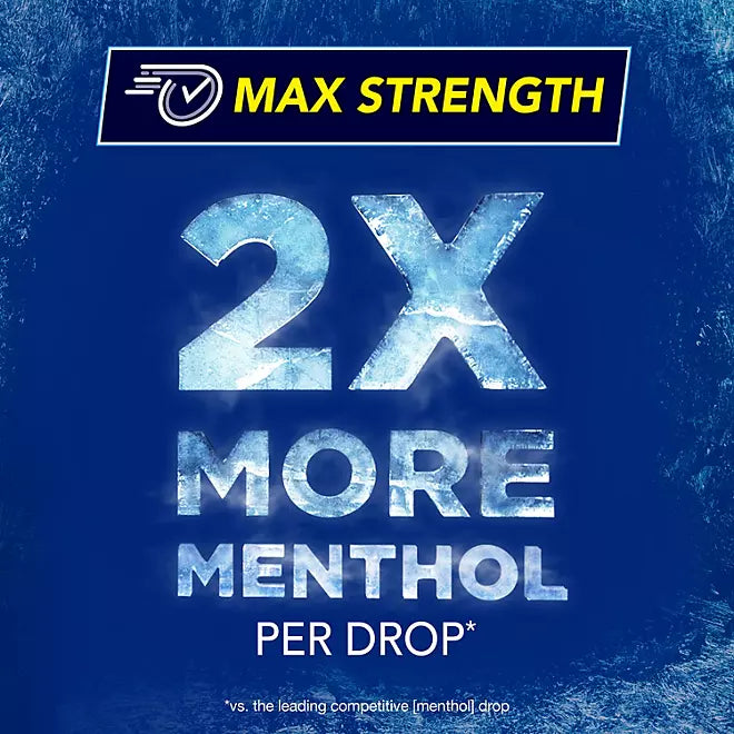 Vicks VapoCool Severe Max Strength Medicated Sore Throat Drops- 200 caramelos