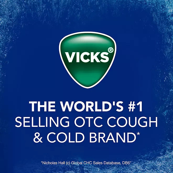 Vicks VapoCool Severe Max Strength Medicated Sore Throat Drops- 200 caramelos