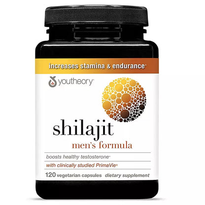 Cápsulas de Shilajit para hombres de Youtheory, 500 mg, 120 unidades.