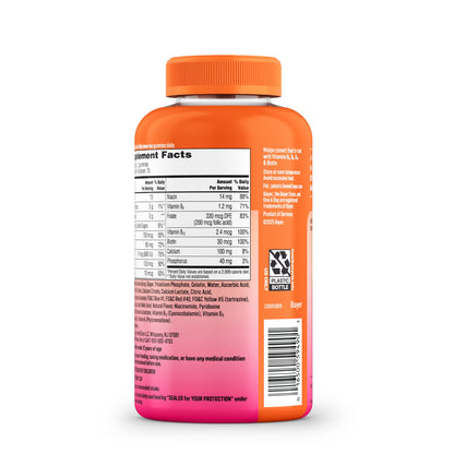 One A Day Teen  para Mujeres Adolecentes con Vitaminas A, C, E, B3, B6, B12, D+Calcio 150 Gomitas