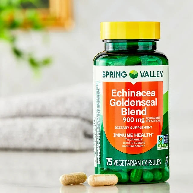 Spring Valley Echinacea GoldenSeal Blend, 900 mg, 75 cápsulas