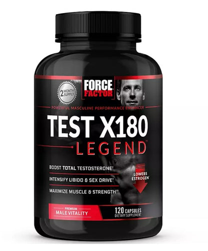 Force Factor Test X180  Testosterone Booster  120 Capsulas