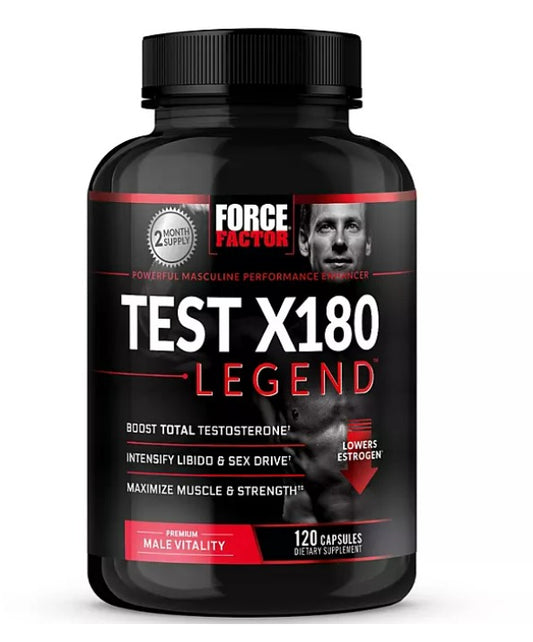 Force Factor Test X180  Testosterone Booster  120 Capsulas