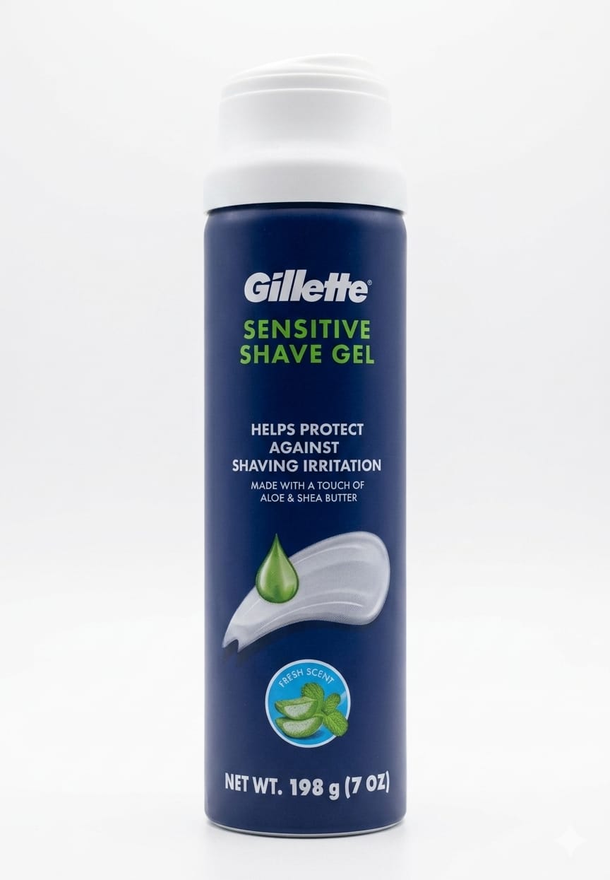 Gillette Sensitive Plus Island Breeze sin alcohol, sin colorantes, sin parabenos 198 gr